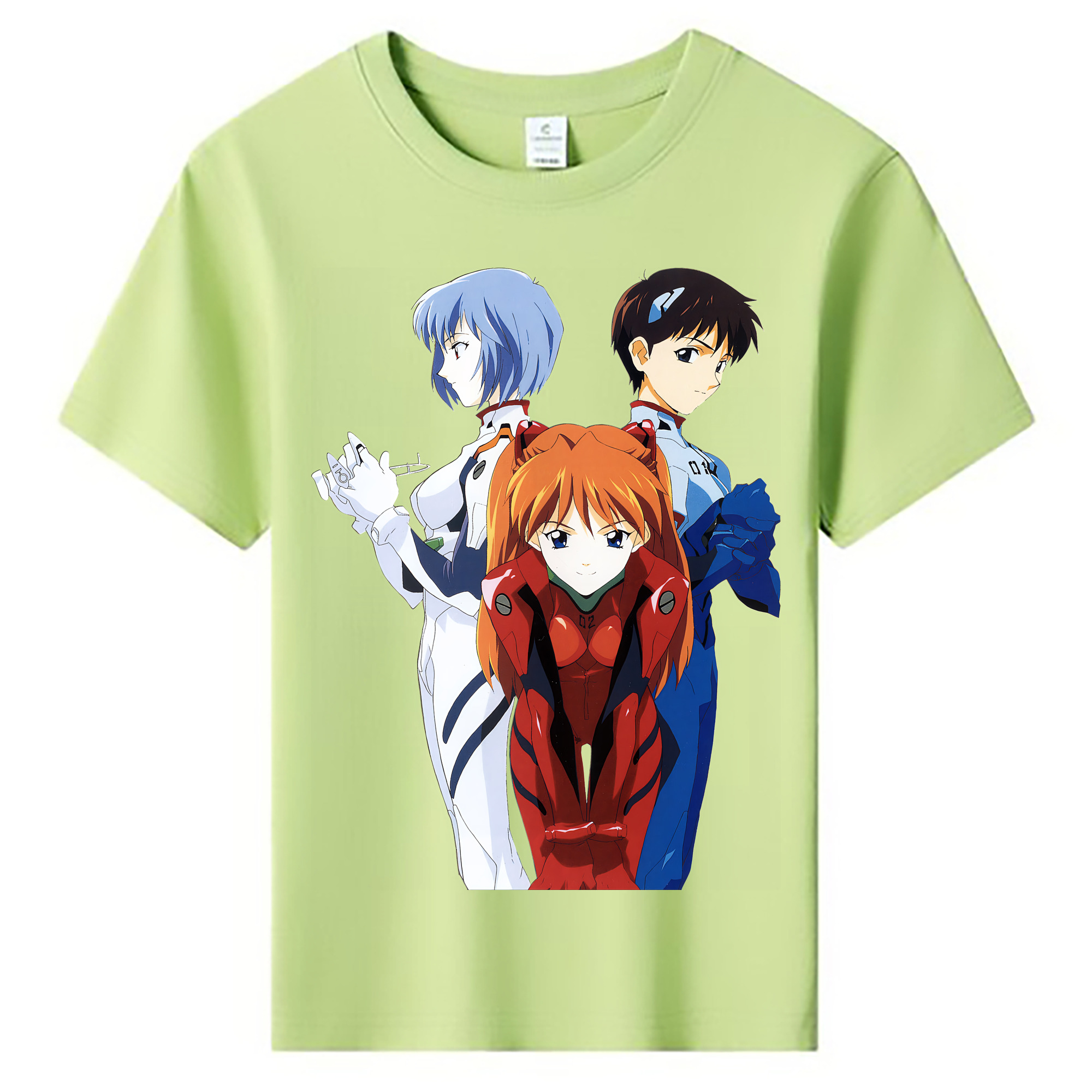 （画像用） EVA 新世紀エヴァンゲリオン 綿100％キッズTシャツ（フロントプリント）